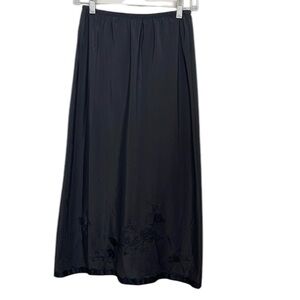 Vintage rare Odette Barsa 50’s 60’s midi black slip